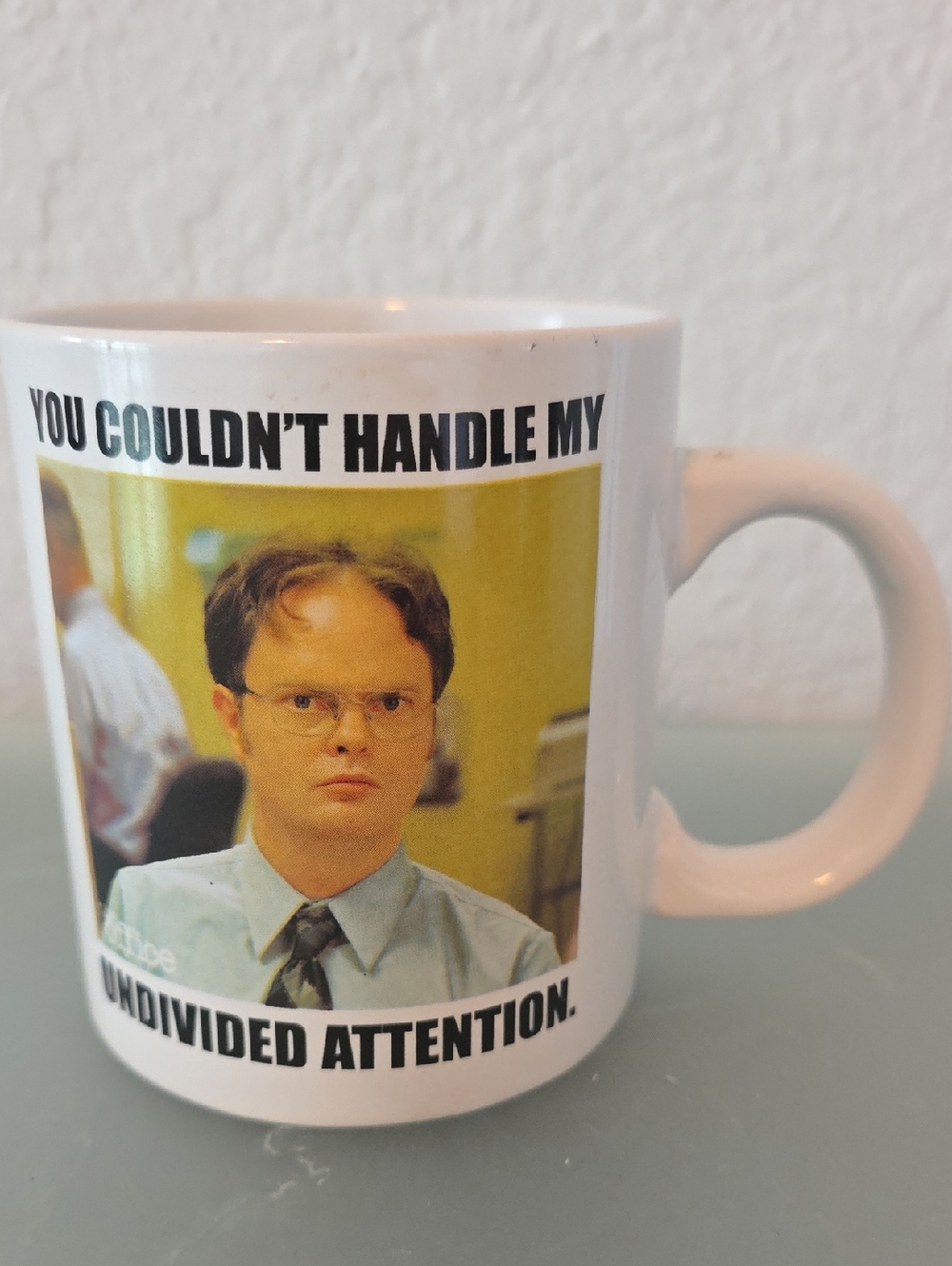 The Office Dwight Schrute "Undivided Attention" Ceramic Mug |